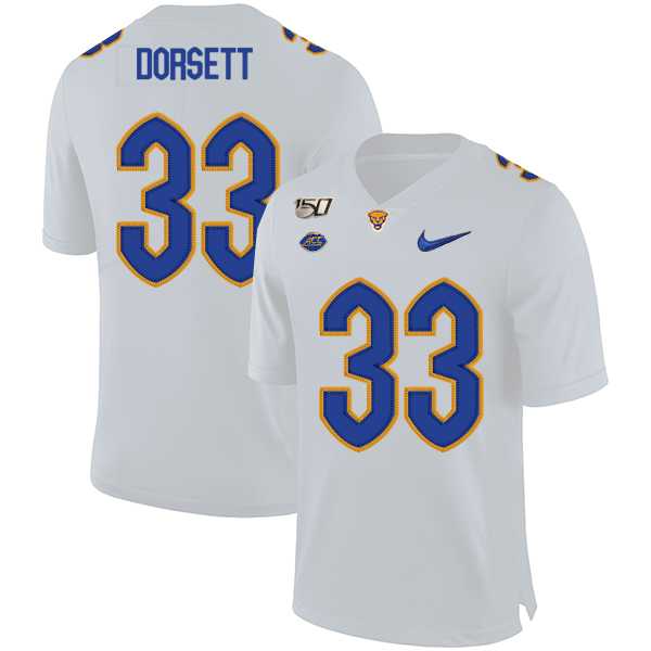 Pittsburgh Panthers 33 Tony Dorsett White 150th Anniversary Patch Nike College Football Jersey Dzhi,We sell and wholesale Pittsburgh Panthers 33 Tony Dorsett White 150th Anniversary Patch Nike College Football Jersey Dzhi on line form chian!